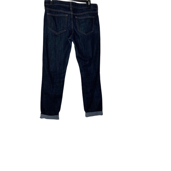 OLD NAVY dark blue jean pants. Cuffed. Size 6 - Picture 5 of 7
